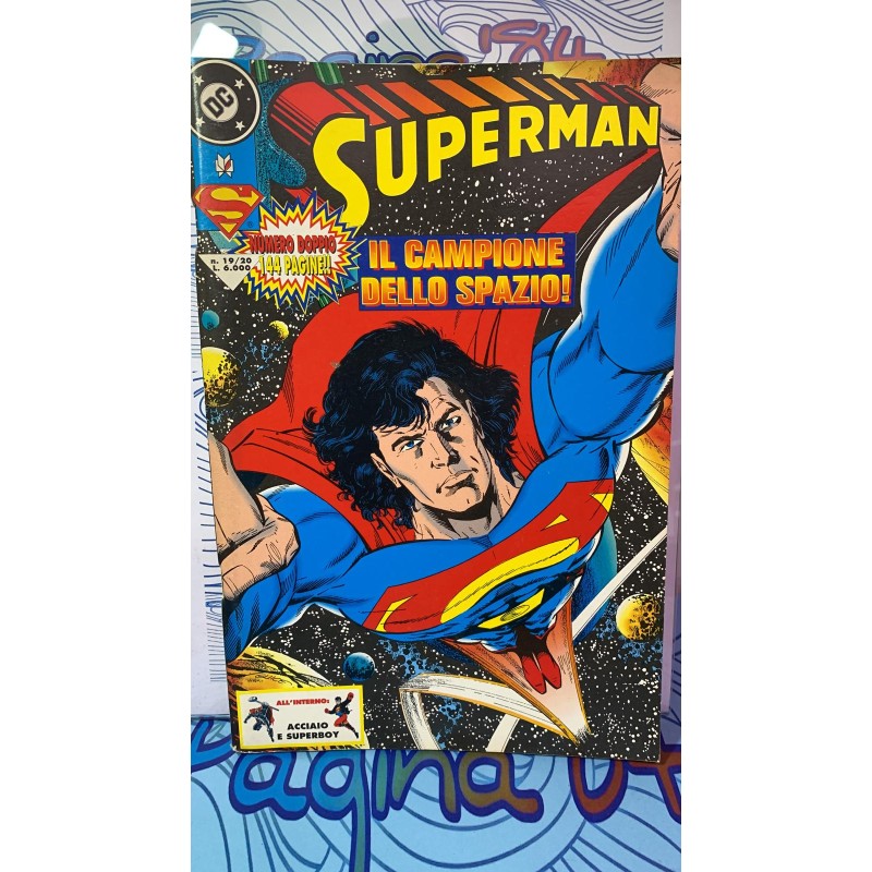 DC SUPERMAN - IL CAMPIONE DELLO SPAZIO NUMERO DOPPIO 144 PAG. N° 19/20