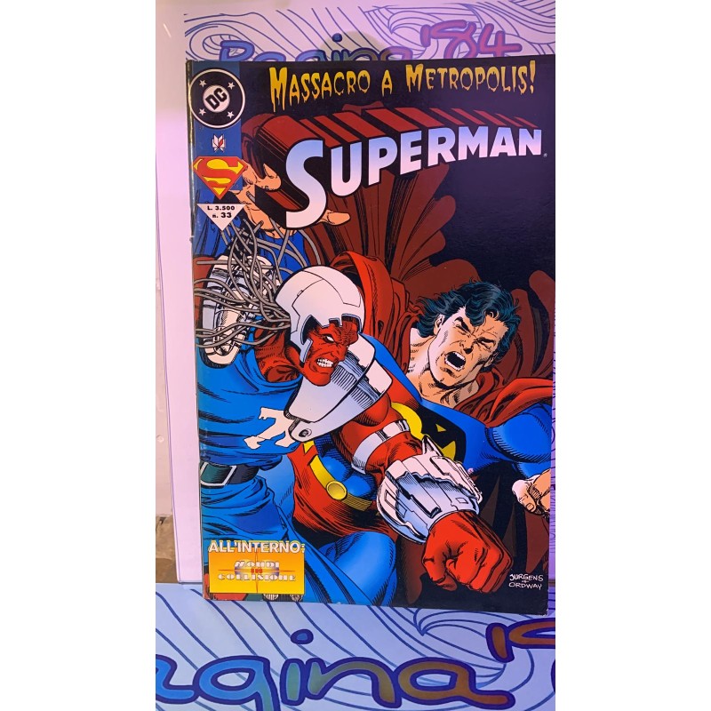 SUPERMAN DC - MASSACRO A METROPOLIS!N° 33 USATO