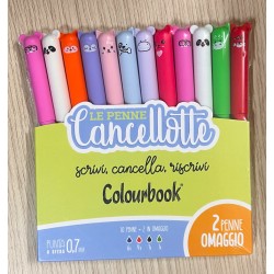 ASTUCCIO 10+2 PENNE CANCELLABILE CANCELLOTTA COLOURBOOK