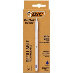 BIC - CRISTAL RE'NEW, penna ricaricabile