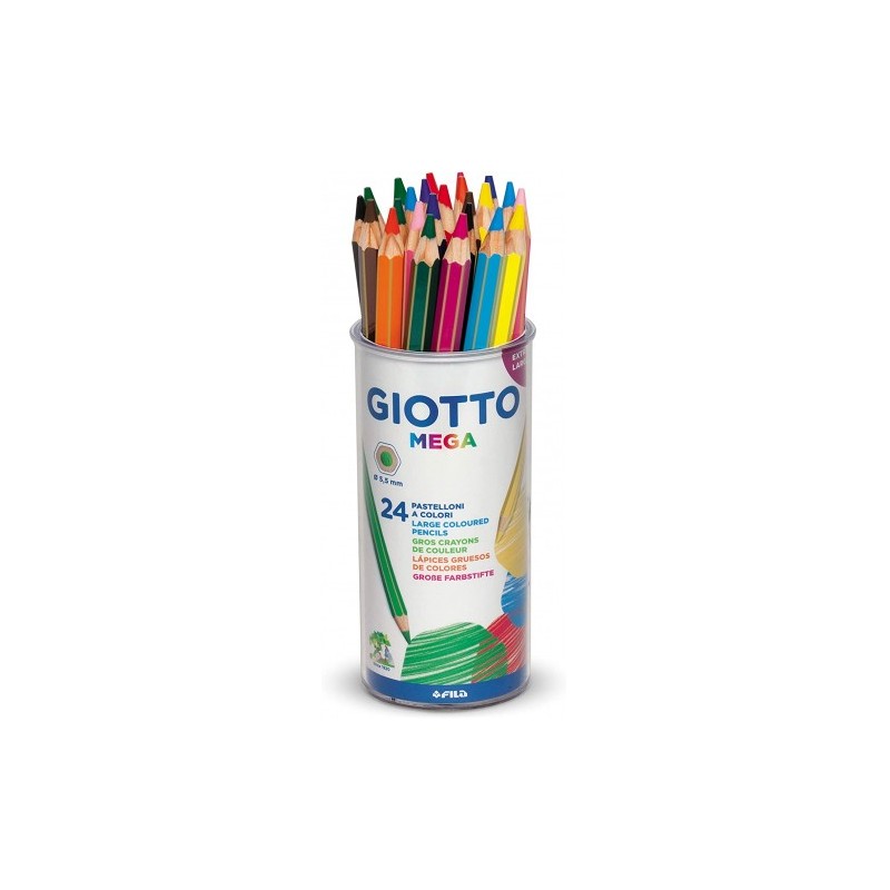 Giotto MEGA - PASTELLONI A COLORI - 24 PEZZI