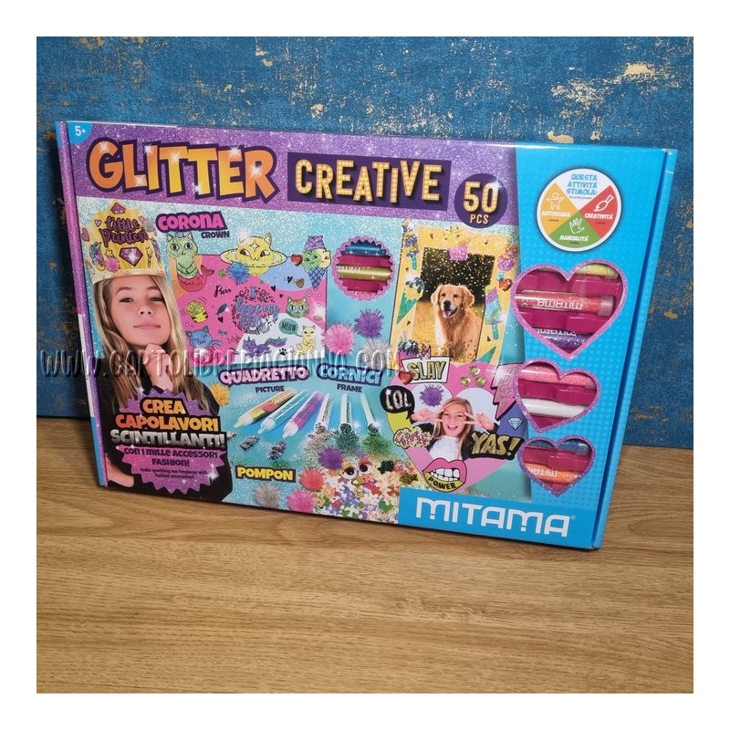 SCATOLA GLITTER CREATIVE 50 PEZZI - Mitama